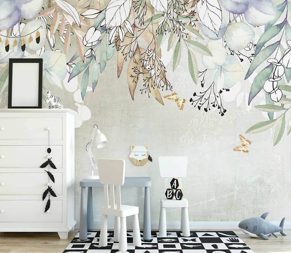 Whimsical Botanical Elegance Nature-Inspired Nursery Decor